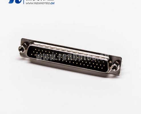 db62连接器高密度公头直式铆锁式插孔接PCB板