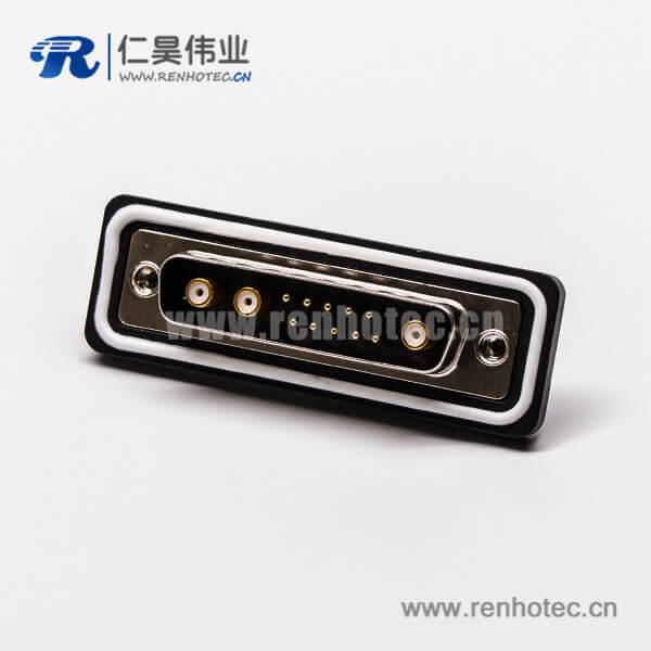 ip67 d-sub连接器公头直式车针同轴焊线