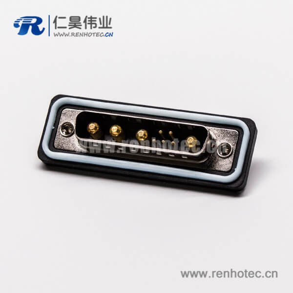 ip67防水db接头直式公头车针焊线大电流连接器