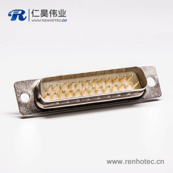 DB25连接器公头直式180度车针接线焊接
