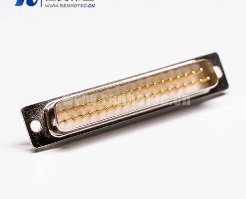 DB37指针公头车针连接器插孔接PCB板