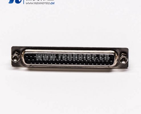 db62连接器公头直式铆锁黑色胶芯穿孔接板高密度