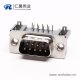 D-Sub 9针公插芯直角穿孔接PCB板连接器