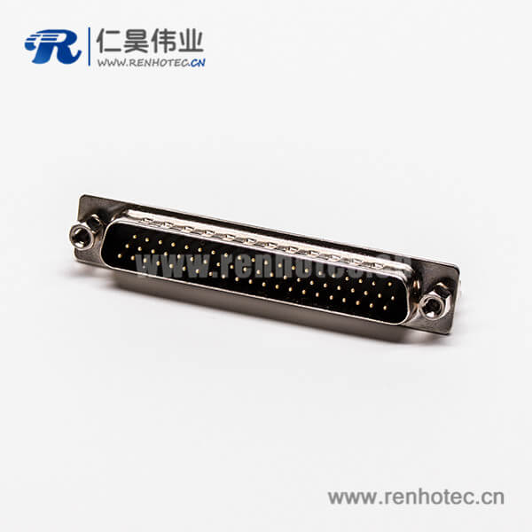 db62连接器高密度公头直式铆锁式插孔接PCB板