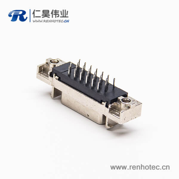 SCSI连接器26pin直式母头穿孔式接PCB板