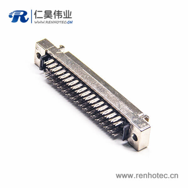 SCSI 连接器68P母头HPDB型直式刺破式面板安装
