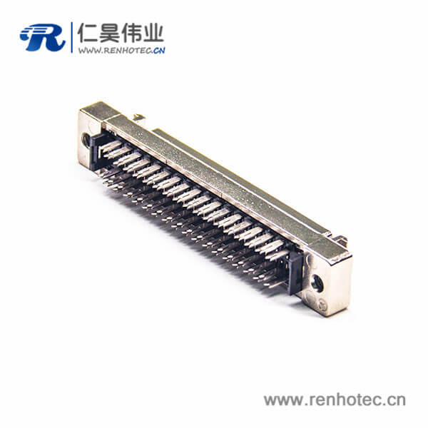 68针 SCSI连接器HPDB型母头直式刺破式面板安装插座