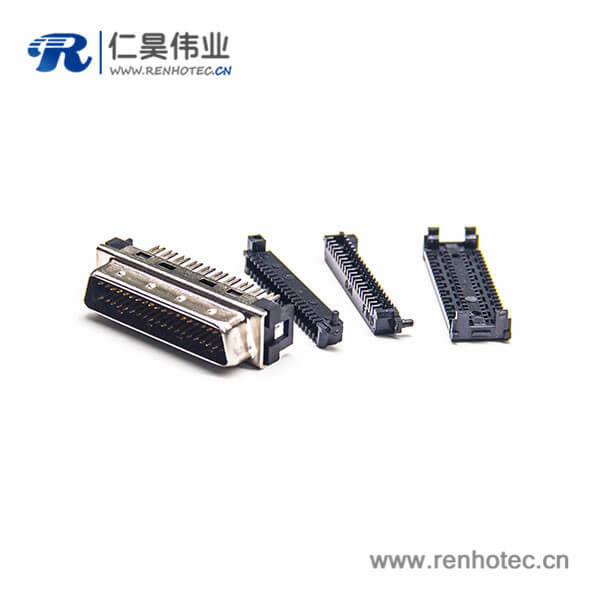 SCSI36连接器36芯公头直式刺破式接线插头